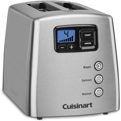  [아마존베스트]Cuisinart CPT-420 Touch to Toast Leverless 2-Slice Toaster, Brushed Stainless Steel