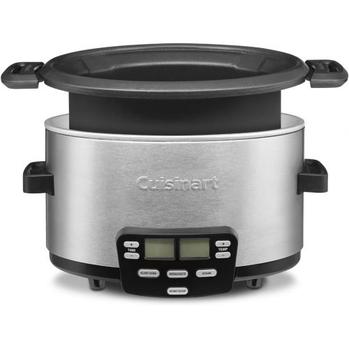  [아마존베스트]Cuisinart MSC-400 3-In-1 Cook Central 4-Quart Multi-Cooker: Slow Cooker, Brown/Saute, Steamer