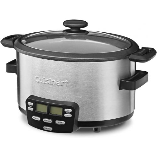  [아마존베스트]Cuisinart MSC-400 3-In-1 Cook Central 4-Quart Multi-Cooker: Slow Cooker, Brown/Saute, Steamer