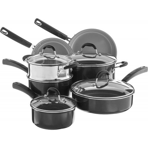  [아마존베스트]Cuisinart Advantage Ceramica XT Cookware Set, Medium, Black