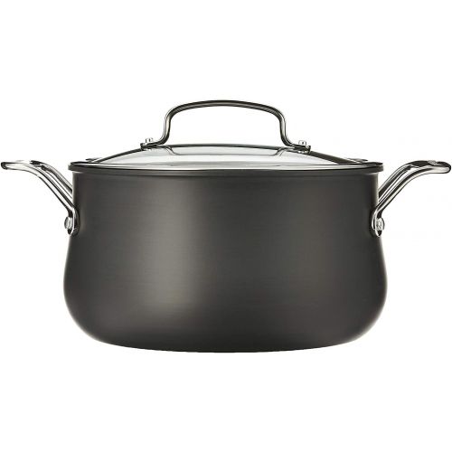  [아마존베스트]Cuisinart Contour Hard Anodized 5-Quart Dutch Oven with Cover,Black