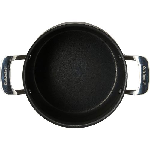  [아마존베스트]Cuisinart Contour Hard Anodized 5-Quart Dutch Oven with Cover,Black