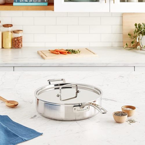  [아마존베스트]Cuisinart MultiClad Pro Stainless 5-1/2-Quart Saute with Helper and Cover