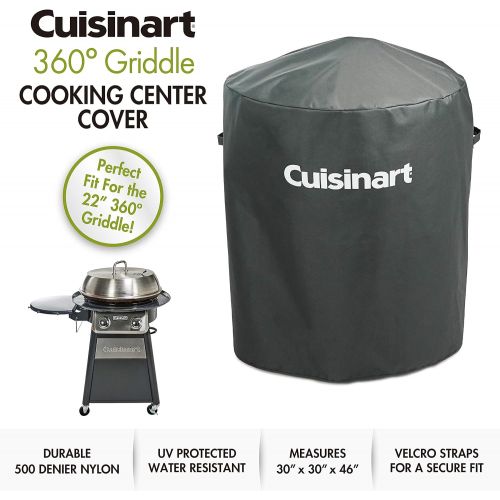  [아마존베스트]Cuisinart CGWM-003 360° Griddle Cooking Center Cover, Size Designed to fit The 22 CGG-888 360 Griddle Measures 30 x 30 x 46 (Does not fit XL 360 Griddle CGWM-056)