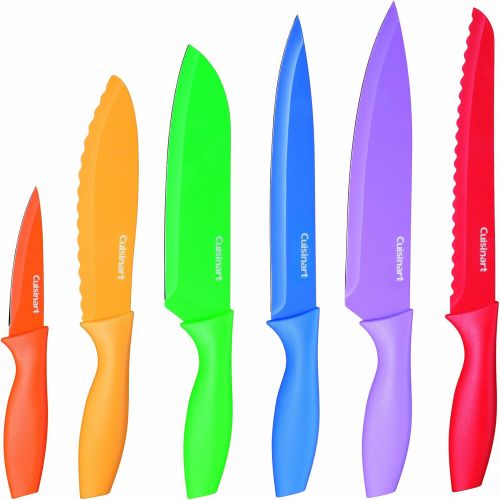  [아마존베스트]Cuisinart C55-01-12PCKS Advantage Color Collection 12-Piece Knife Set, Multicolor