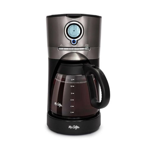  Mr. Coffee Mr.Coffee 12-Cup Programmable Automatic Coffee Maker in BlackStainless Steel