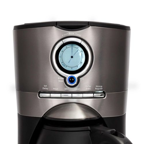  Mr. Coffee Mr.Coffee 12-Cup Programmable Automatic Coffee Maker in BlackStainless Steel