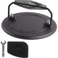 Cuisinel Grill Press - Cast Iron Burger Press for Bacon, Steak and Smashed Hamburgers - 7.5