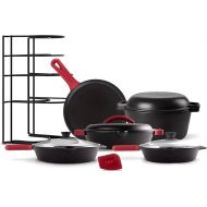 Cuisinel Cast Iron 17-Piece Preseasoned Cookware Set - 8