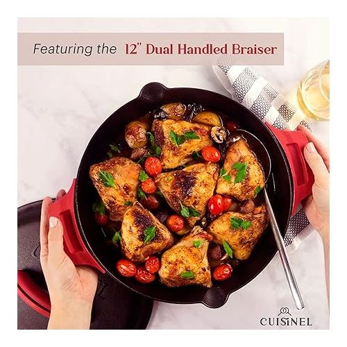  Cuisinel Cast Iron 17-Piece Preseasoned Cookware Set - 8