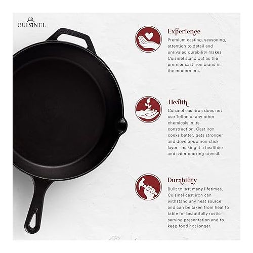  Cuisinel Cast Iron Skillet Set - 8