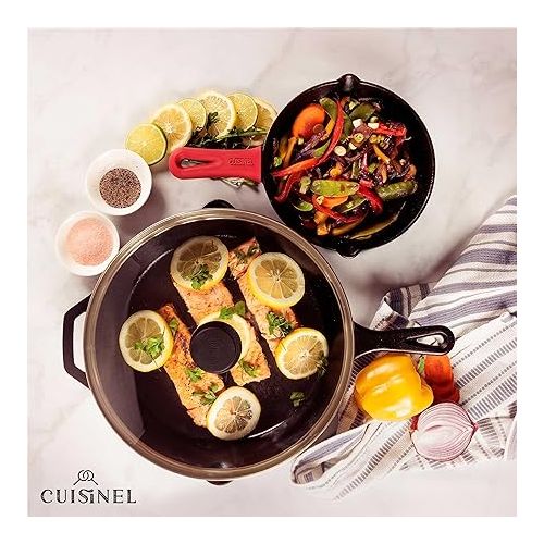  Cuisinel Cast Iron Skillet Set - 8