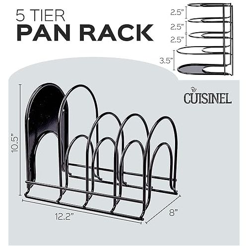  Cuisinel Heavy Duty Pan Organizer - 12.2