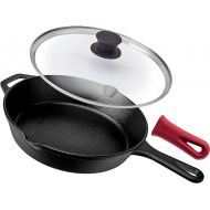 Cuisinel Cast Iron Skillet with Lid + Scraper - 10