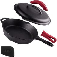 Cuisinel Cast Iron Skillet with Lid - 10