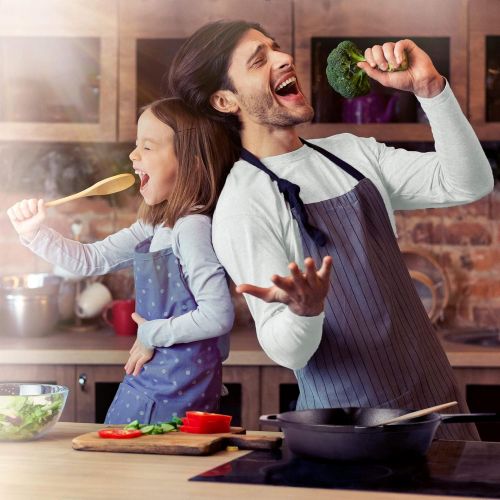  [아마존베스트]Cuisinel Pre-Seasoned Cast Iron Skillet 4-Piece Chef Set (6-Inch 8-Inch 10-Inch 12-Inch) Oven Safe Cookware - 4 Heat-Resistant Holders - Indoor and Outdoor Use - Grill, Stovetop, Induction