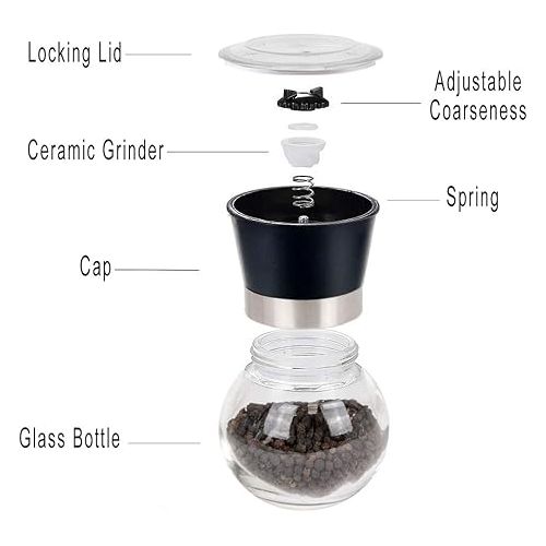  Cuisinox Premium Salt and Pepper Mill and Spice Grinder with Ceramic Mechanism, 4