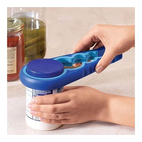  Cuisinox 4-in-1 Bottle and Jar Opener, Blue