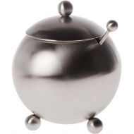 Cuisinox Stainless Steel Footed Sugar Bowl with Spoon, Satin Stainless Steel,14 Oz