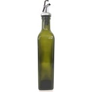 Cuisinox Green Glass Oil Bottle with Dripless Spout, 17 oz.