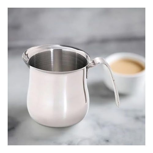  Cuisinox Polished Stainless Steel Milk Frothing Pitcher Creamer Creamer, 3.4