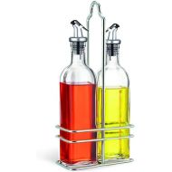 CUISINOX Oil and Vinegar Bottle Cruet Set with Wire Caddy