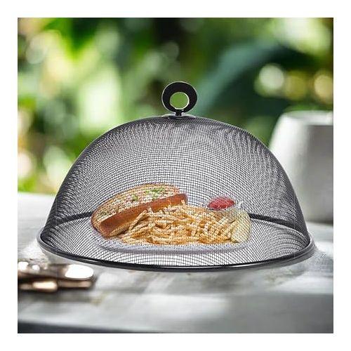  CUISINOX Dome for BBQ, Picnics and Outdoor Entertaining Stainless Steel Mesh Food Cover, Round 12