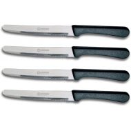CUISINOX Steak Knife Set of 4 Black Polypropylene Handle, with Rounded Tip