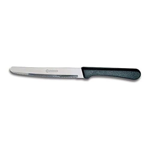  CUISINOX Steak Knife Set of 4 Black Polypropylene Handle, with Rounded Tip