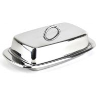 Cuisinox Stainless Steel Butter Dish with Lid, 4