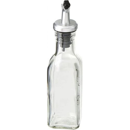  CUISINOX Italian Glass Olive Oil Bottle, Dispenser with Dripless Spout, 7.8