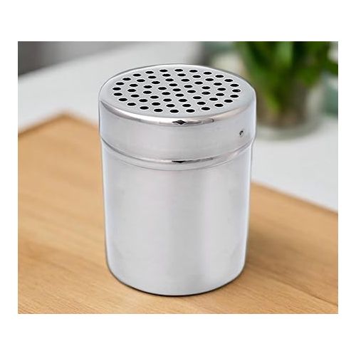  CUISINOX Small Spice and Salt Shaker Stainless Steel Dredges, Large Hole Lid