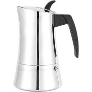 CUISINOX Capri Stainless Steel Induction Moka Pot Espresso Coffee Maker, 4-Cup