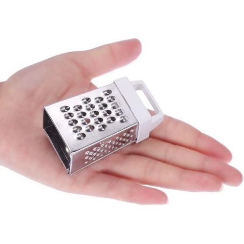  Cuisinox Stainless Steel Box Grater with Handle and 4 Sides for Cheese and Vegetables, Mini 2.3