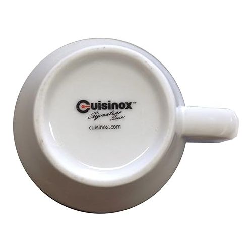  CUISINOX Cusinox White Porcelain Espresso Cup Sets for Espresso Coffee, 2 Oz