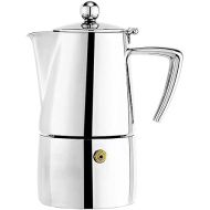 Cuisinox Milano Stainless Steel Stovetop Moka Pot Espresso Coffee Maker, 4-Cup