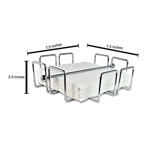  Cuisinox Indoor Outdoor Stainless Steel Napkin Holder with Weighted Arm, 7.5