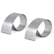 Cuisinox Napkin Rings, Modern Stainless Steel Design, Set of 2