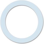 Cuisinox Roma, Alpha, Milano, Bella and Tracanzan Moka Pot Stovetop Espresso Coffee Maker Rubber Replacement Gasket, 9 &10-Cup Size (85mm outer, 70mm inner),White