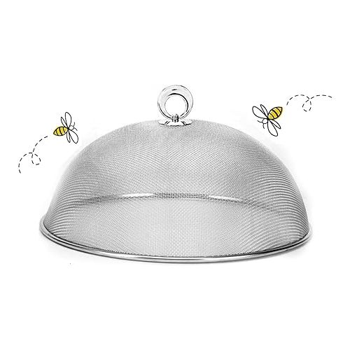  Cuisinox Stainless Steel Mesh Food Cover Dome for BBQ, Picnics and Outdoor Entertaining, Round 12