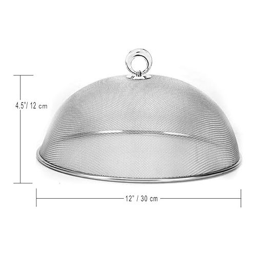  Cuisinox Stainless Steel Mesh Food Cover Dome for BBQ, Picnics and Outdoor Entertaining, Round 12
