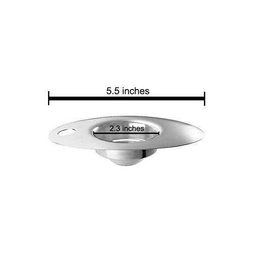  Cuisinox Egg Separator with Receptacle, Stainless Steel & Glass, 1.25