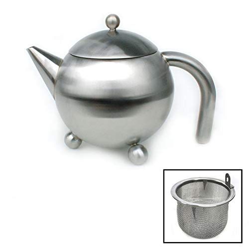  Cuisinox Satin Teapot with Infuser, 1.4-Litre