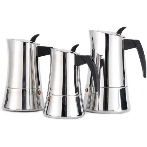  Cuisinox Capri 4 Cup Stainless Steel Espresso Coffee Maker Induction Moka Pot