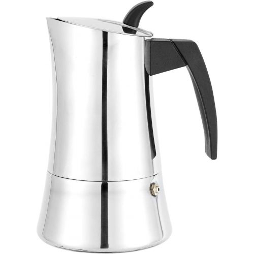  Cuisinox Capri 4 Cup Stainless Steel Espresso Coffee Maker Induction Moka Pot