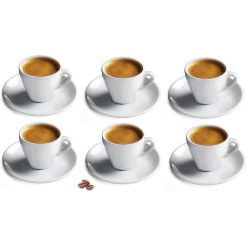 Cuisinox SET-6R66 Set of 6 Espresso Cups and Roma 6-Cup Espresso Coffeemaker, Silver