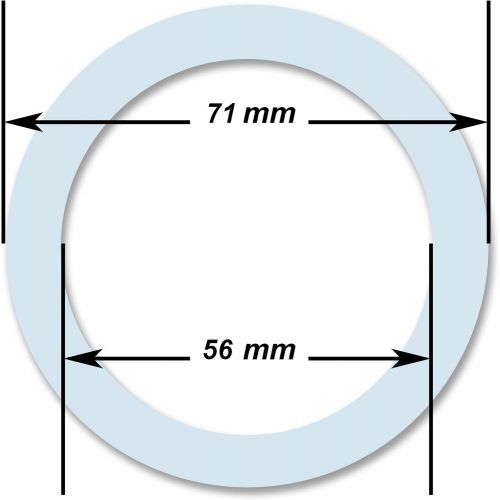  Cuisinox GAS-M6-SILICONE Silicone Gaskets for 6 Cup Espresso Makers, White