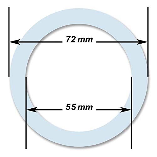  Cuisinox Silicone Gaskets for 6 Cup Espresso Makers, White