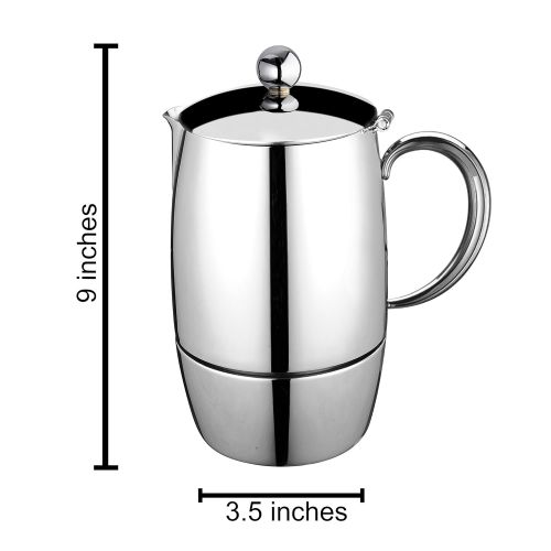  Cuisinox COF-10F Firenza Espresso Coffeemaker, 10 Cup, Silver