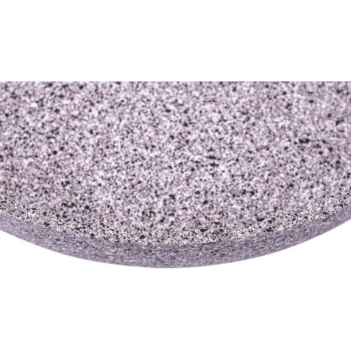  culinario Aluminium Bratpfanne Stonewood“ in Granit-Optik, Ø 24 cm, Griff im Holzdesign, antihaft und induktionsgeeignet